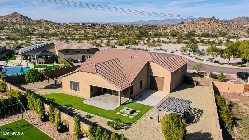 RV Garage Offes Door to Backyard