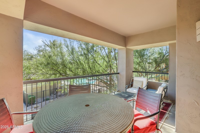 Pool view from the patio