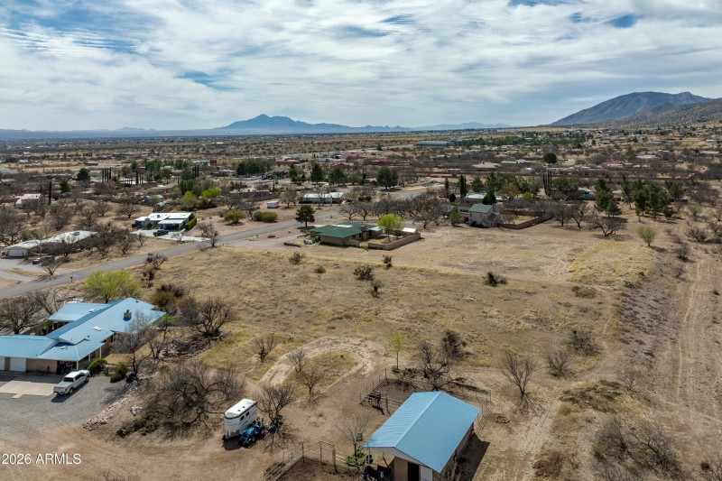 Looking South to property
