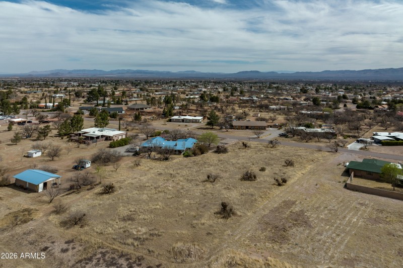 From back of property