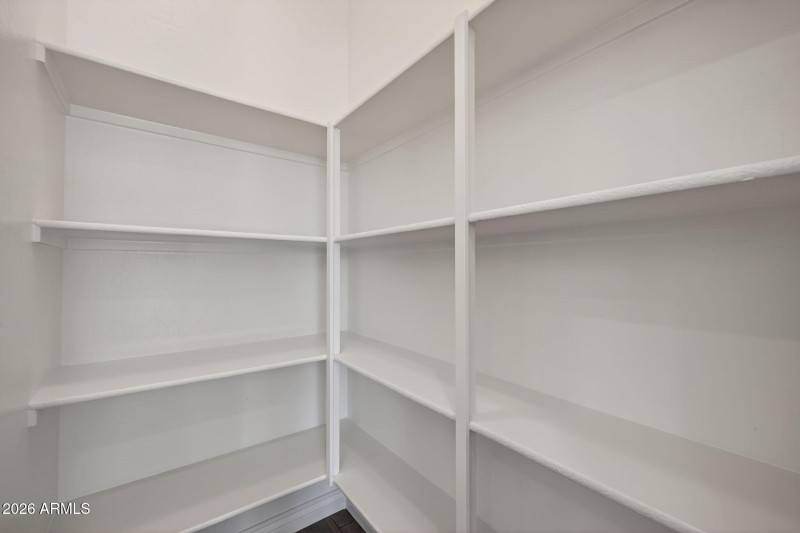 Freshly painted pantry