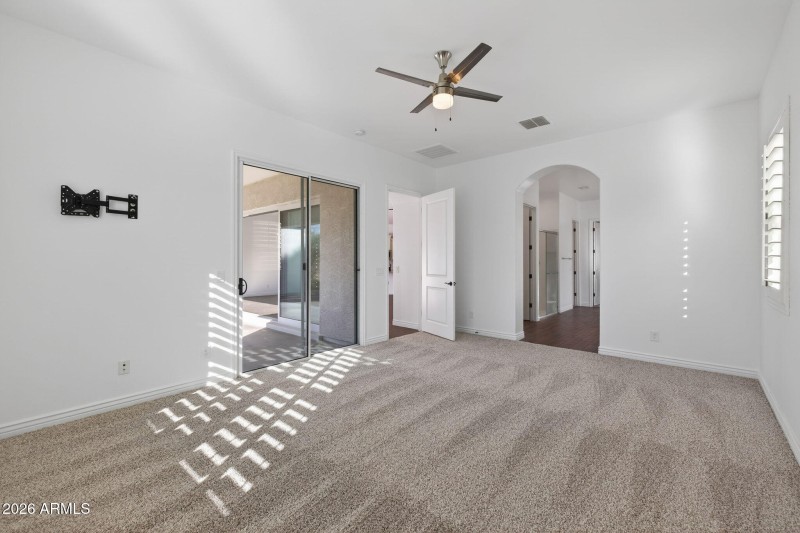 Primary Retreat with new carpet