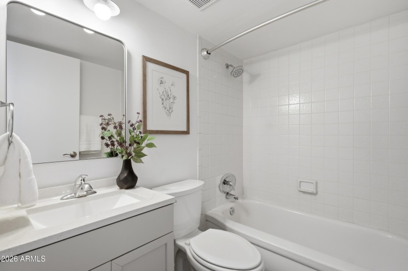 Hallway Powder Bath with Tub