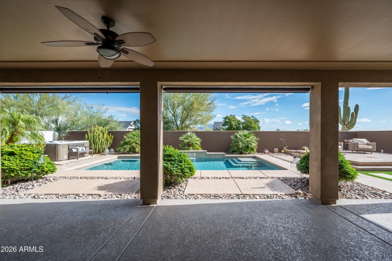 East Facing Covered Patio