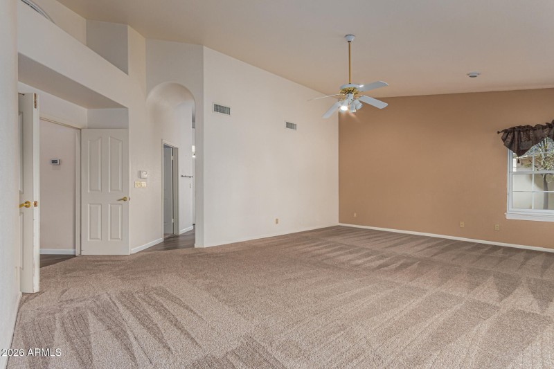 Double door entry to primary bedroom