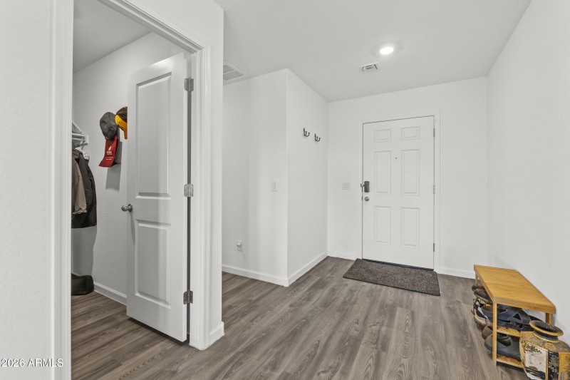 Entryway + Walk In Coat Closet