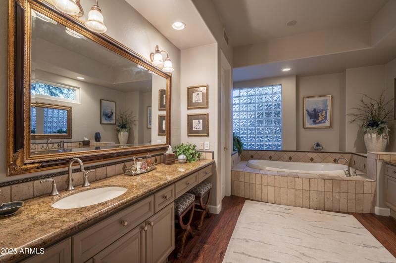 Dual Vanity in Primary Bath