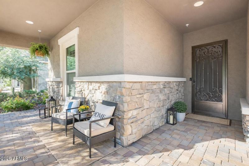 Pavered Front Porch