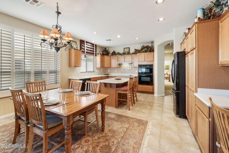 Kitchen with eating area