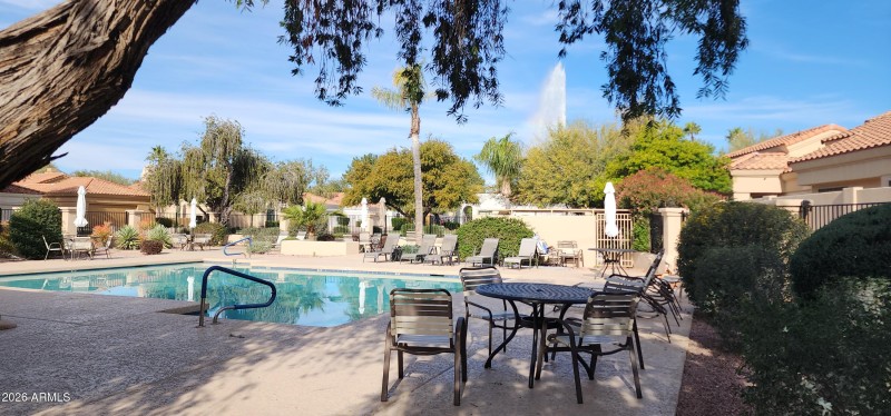 Community heated pool and spa