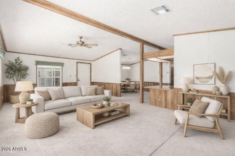 Virtually Staged Living Area