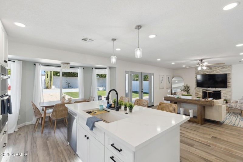 Kitchen/Dining/Living