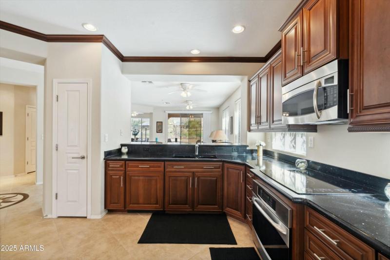 Cherry wood custom cabinetry