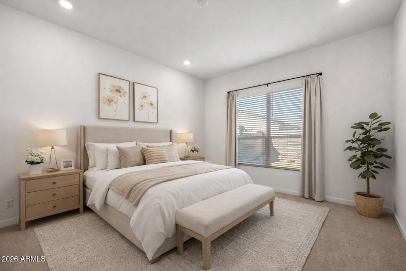 Virtually Staged pprimary bedroom