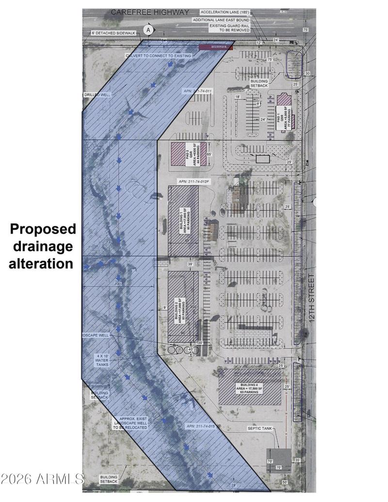 Proposed drainage map