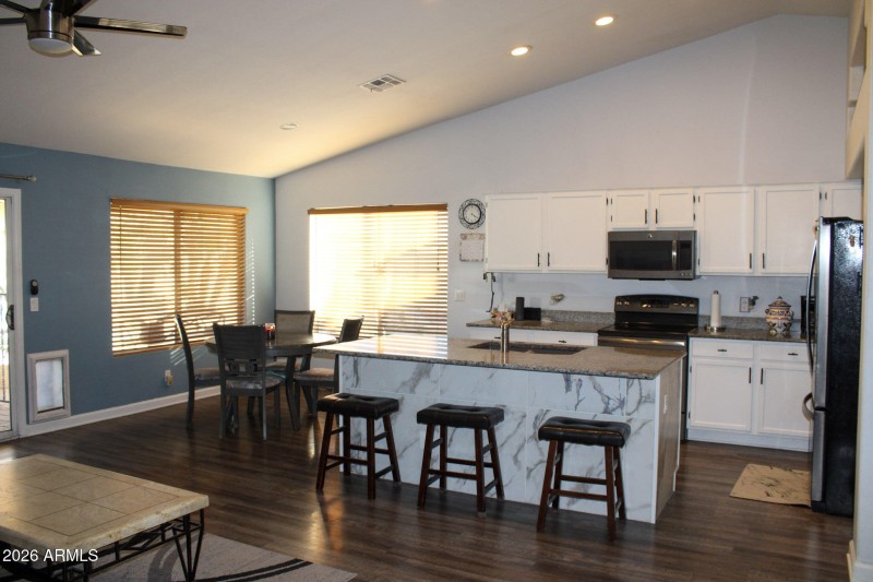 Living rm and kitchen