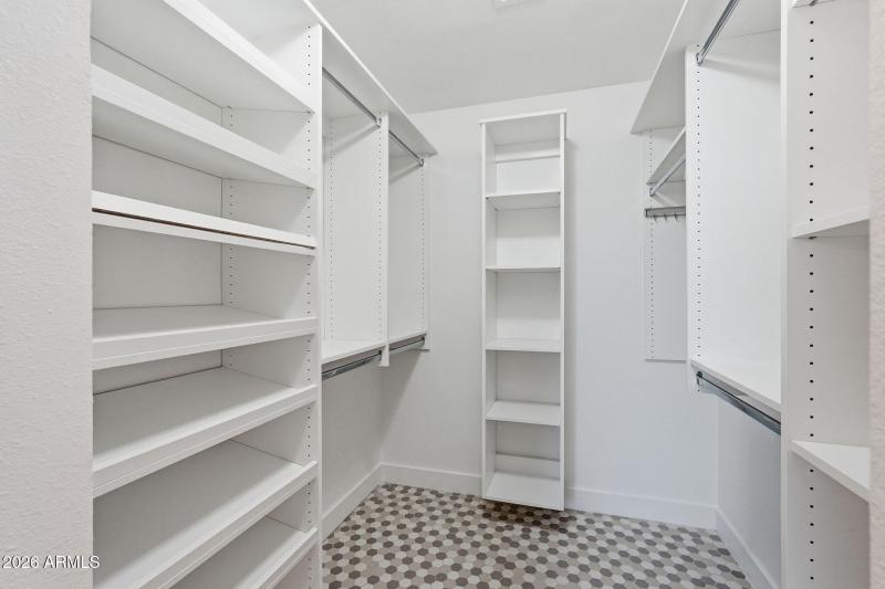 Primary walk-in closet