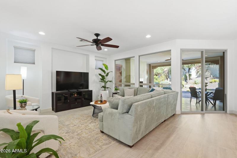 Living Area w/Sliding Glass Doors