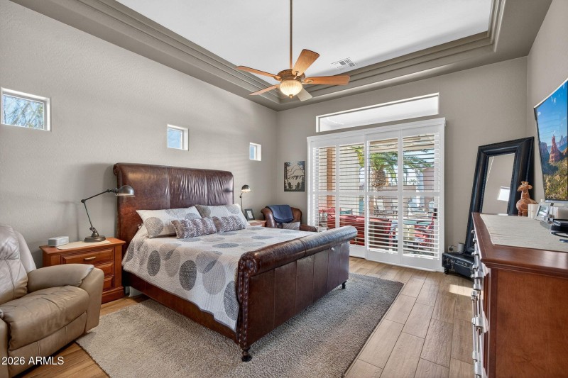 Master Bedroom with Cathederal Ceilings