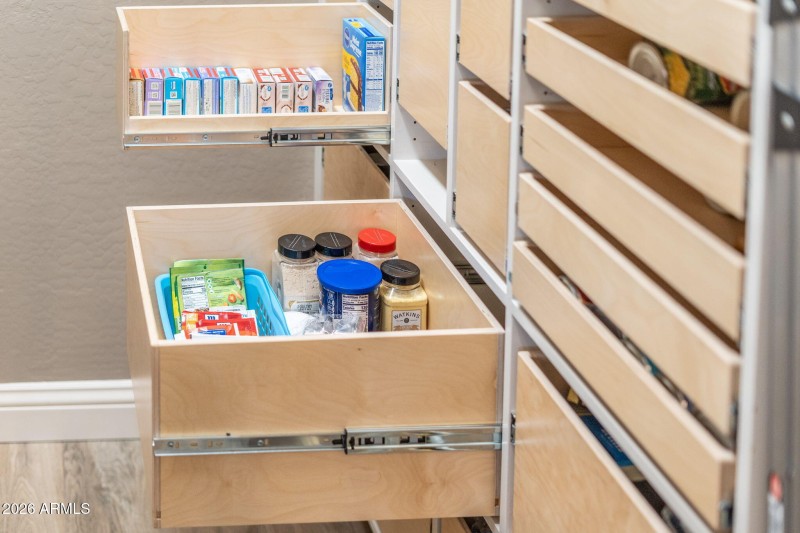 Custom Pull-outs in Pantry