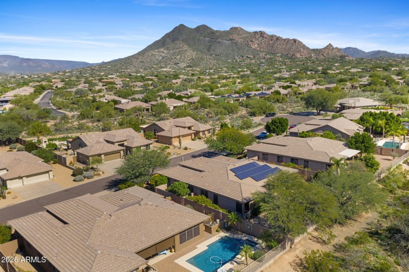 Aerial View of the House