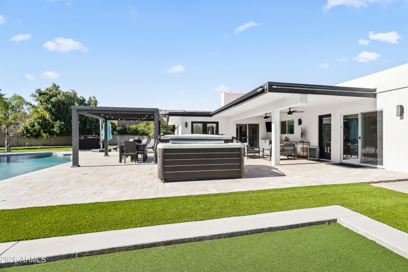 Outdoor Living + Dining + Hot Tub + Pool