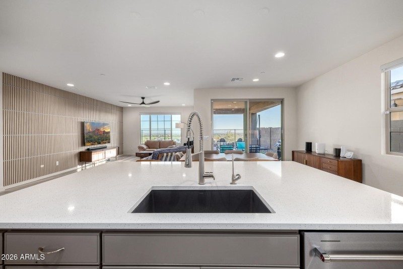 Great views from the kitchen sink!