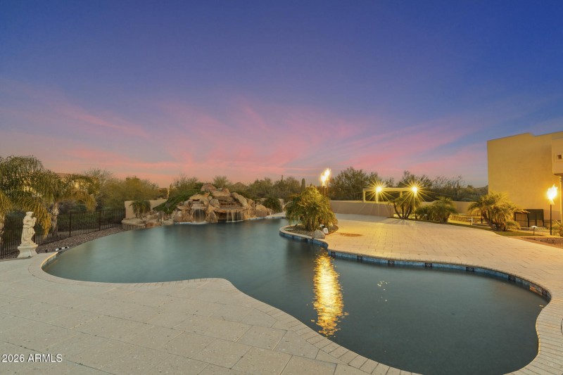 Resort-style grounds