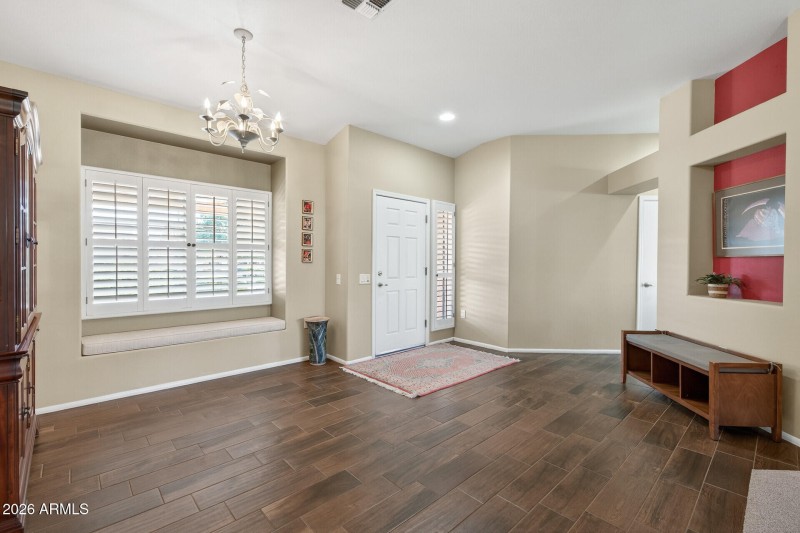 Foyer & Dining from Living Rm