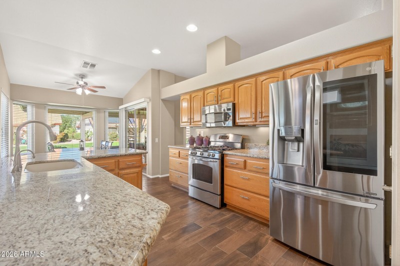Updated Kitchen towards Breakfast Area