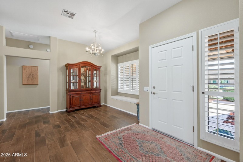 Foyer and Dining from Kitchen area