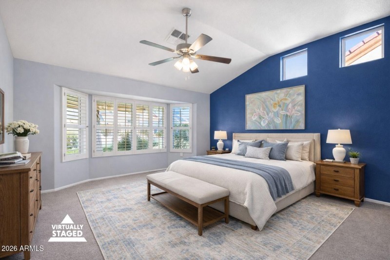 Primary Bedroom Virtually Staged