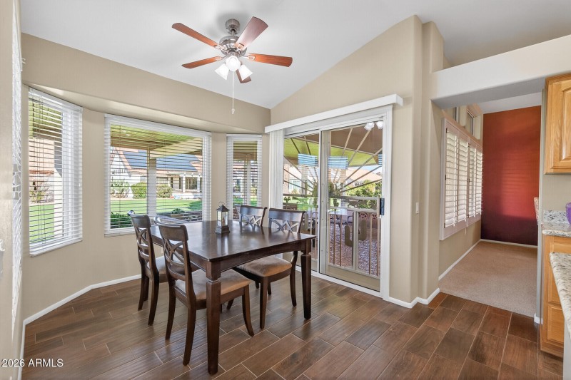 Breakfast Area towards Patio