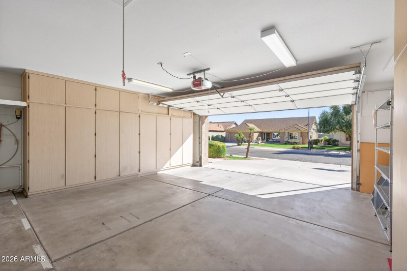 Garage with added storage