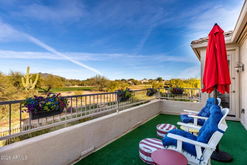 Balcony off the primary