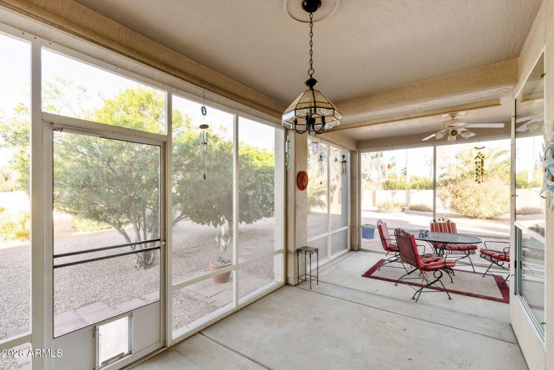 Screend patio