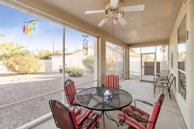Screened patio