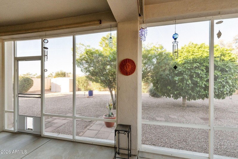 Screened patio