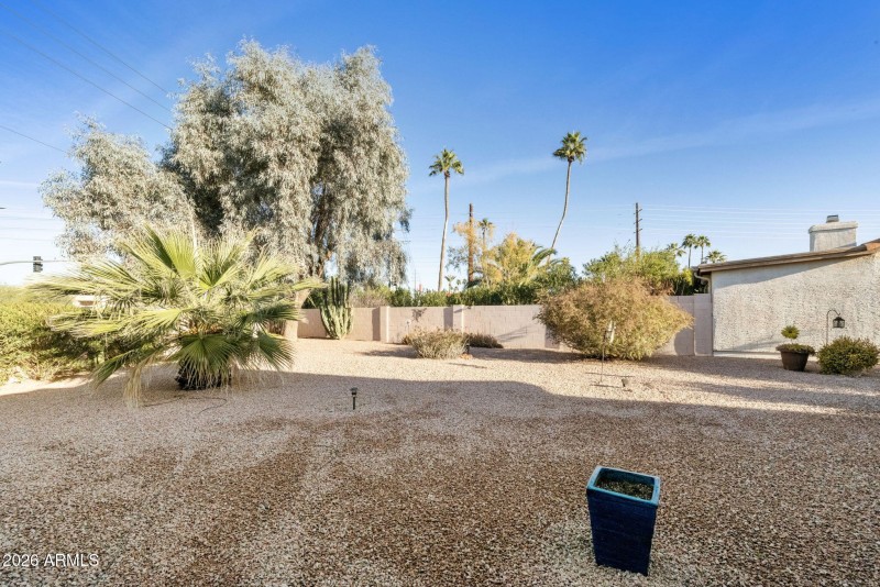 Large yard
