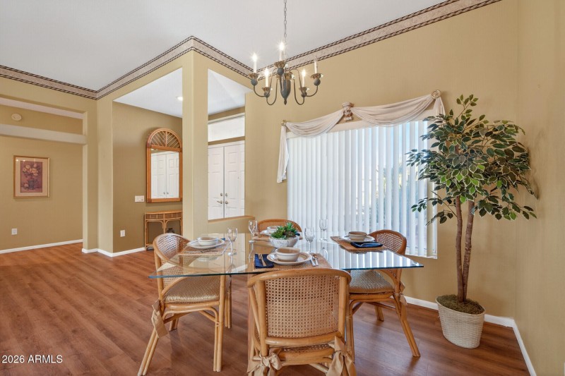 Dining Area & front entry