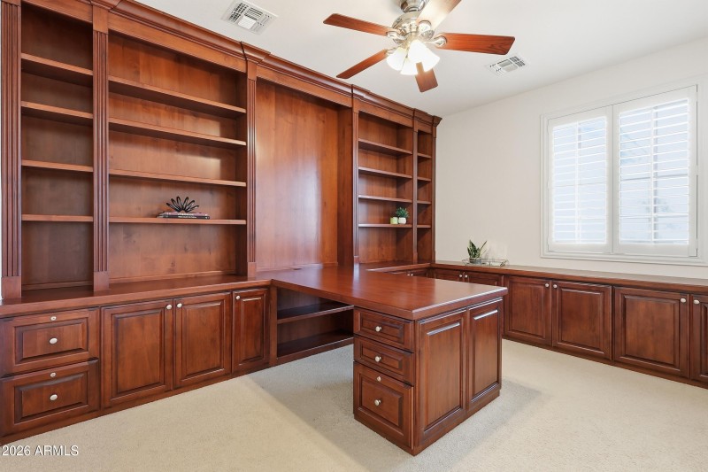 Custom built-in office