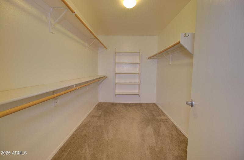 Primary closet