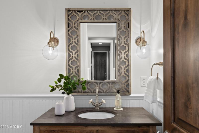 Downstairs powder room