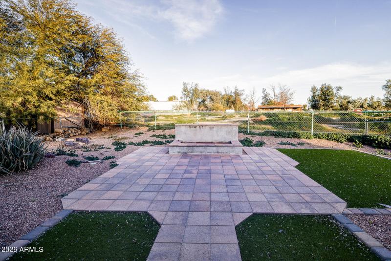 Backyard with Firepit