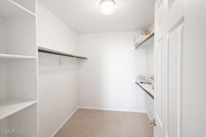 Primary closet