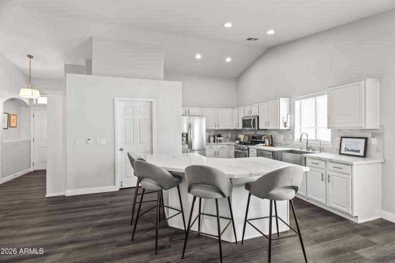 Kitchen with Quartz Countertops