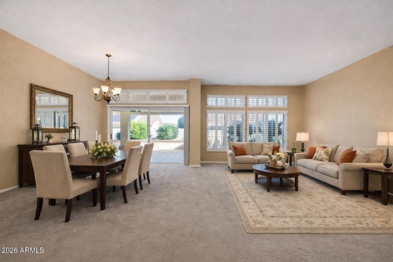 VIRKTUALLY STAGED-LIVING / DINING AREA