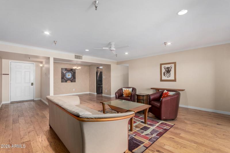 Unit Entry & Living Rm