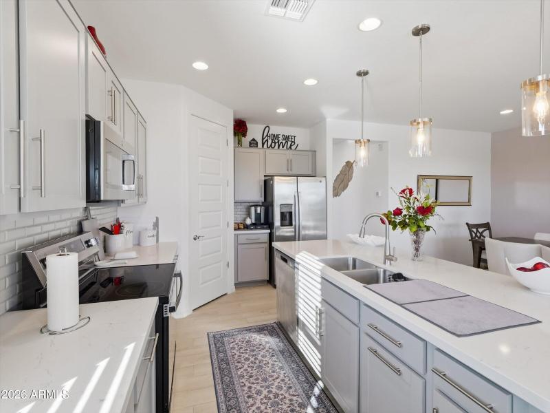 Stainless Sink at Island