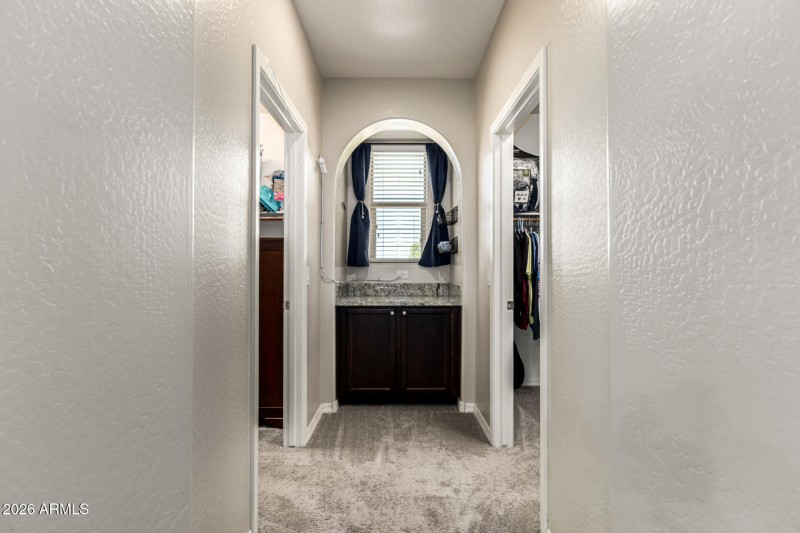 Entrance to His Her Closets